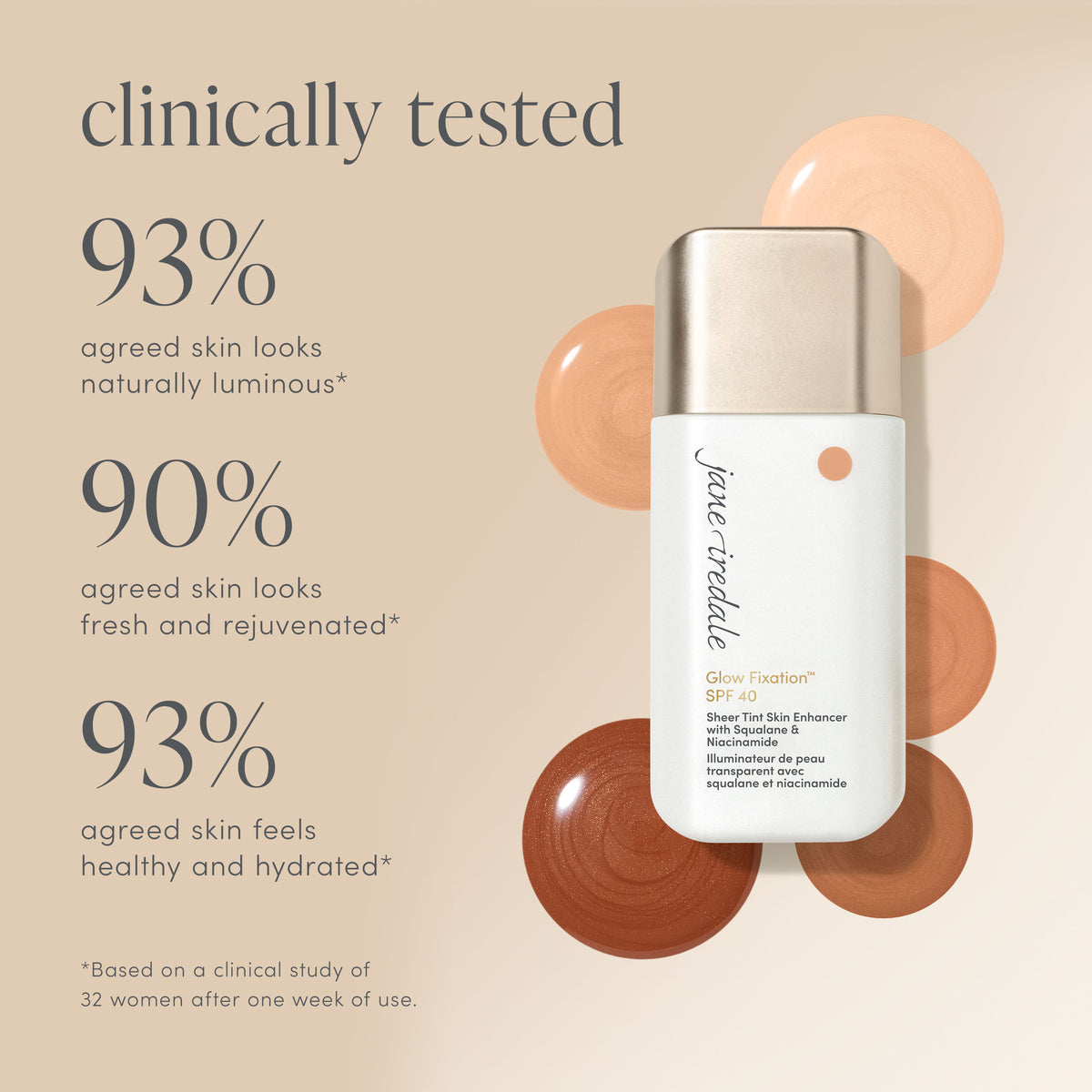 Glow Fixation™ SPF 40 Sheer Tint Skin Enhancer with Squalane & Niacinamide